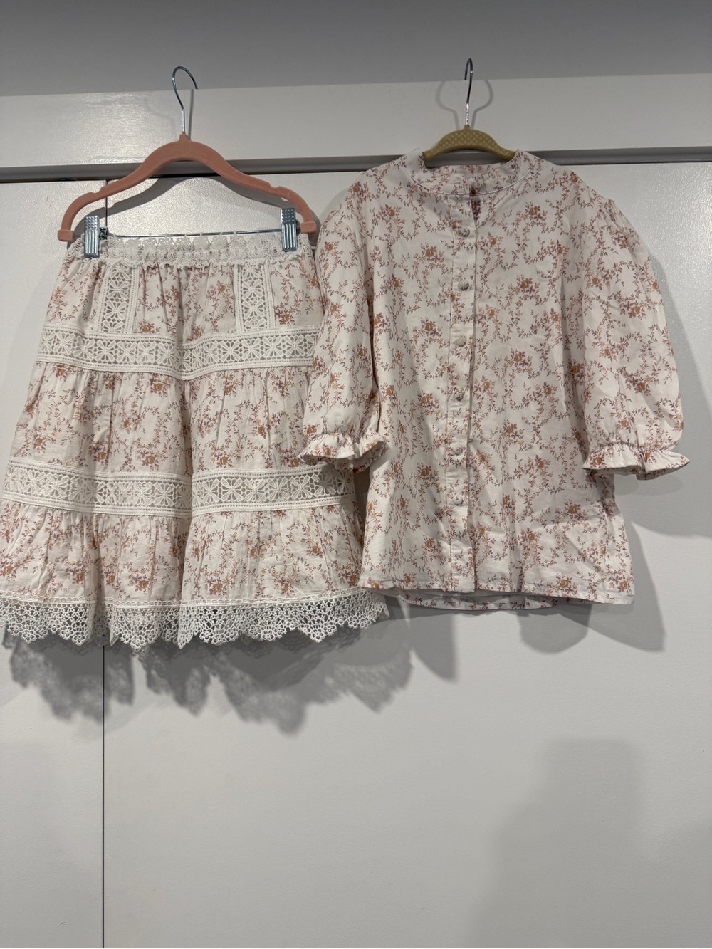 Girls floral matching set